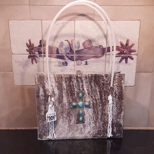 New Never Carried Holy Cow Couture Large Rope Purse